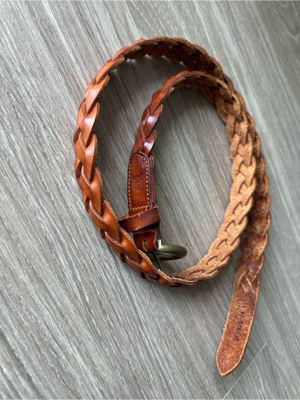 Christian Dior Braided Leather Belt in Brown - Picture 3 of 16